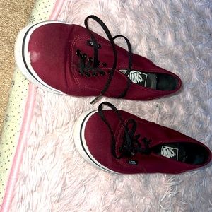 Burgundy Vans